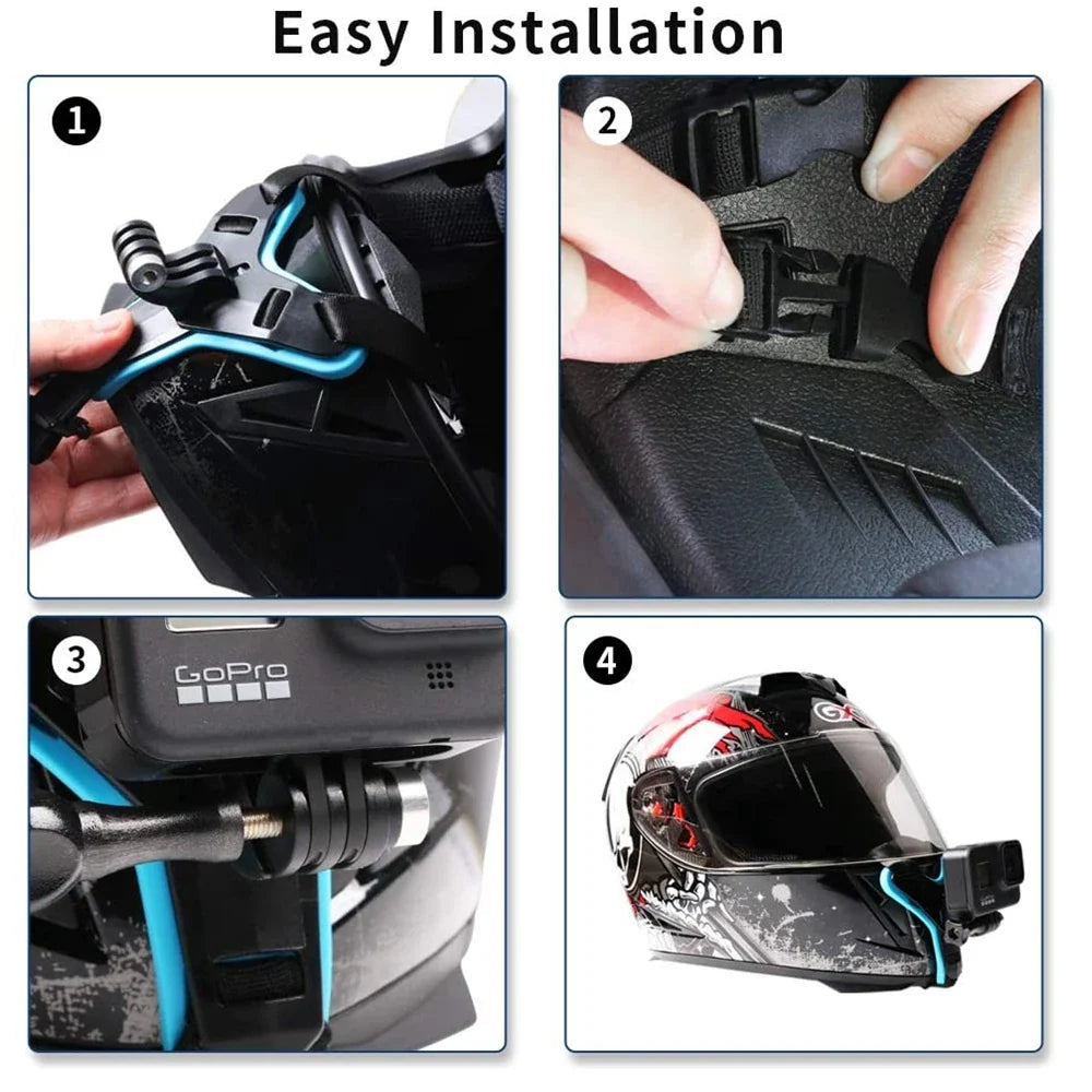 Full Face Helmet Chin Mount for GoPro & Action Cameras | VeFly