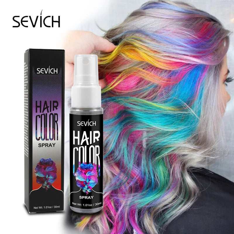 Sevich Hair Color Spray – Temporary Hair & Beard Dye, Long-Lasting, 5 Colors 30ml Peaceful Pleasures Health and Wellness