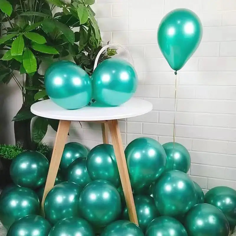 Chrome Metallic Latex Party Balloons – 20 or 50 Pack