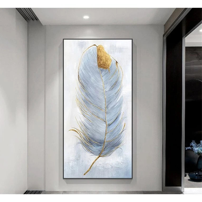 Abstract Art Wall Decor Salon Handmade Canvas Oil Painting Entry Porch Hanging Poster Corridor Aisle Living Room Bedroom Mural Peaceful Pleasures Health and Wellness