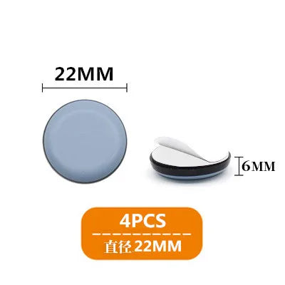 4-Pack Self-Adhesive Rubber Floor Protector Pads – Furniture Glides