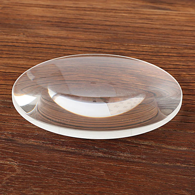 110mm Biconvex Lens K9 Optical White Glass Magnifying Lens Self-Made Projector Physical Industry Experiment Accessories Peaceful Pleasures Health and Wellness