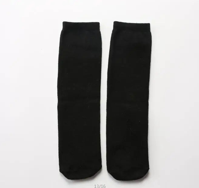 28 cm Children's socks wholesale infant kids girl cartoon toddler baby socks cotton 2 to 10 Year kids socks Peaceful Pleasures Health and Wellness Black Socks 2 To 10 Year