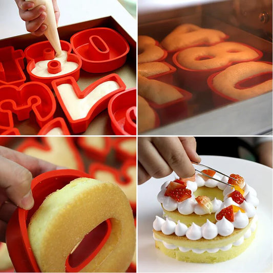 Large Size Silicone Digital 0-9 Cake Mold Cake Numbers Shape Cake Mould Decoration Tool for Wedding Birthday Anniversary Peaceful Pleasures Health and Wellness