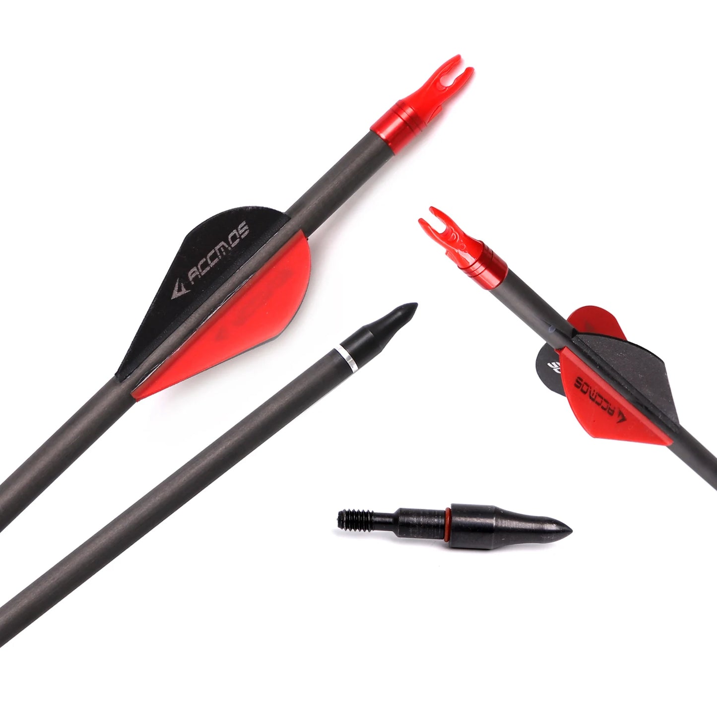 Carbon Archery Arrows Shaft Sp250 800 Removable Tips Hunting Target