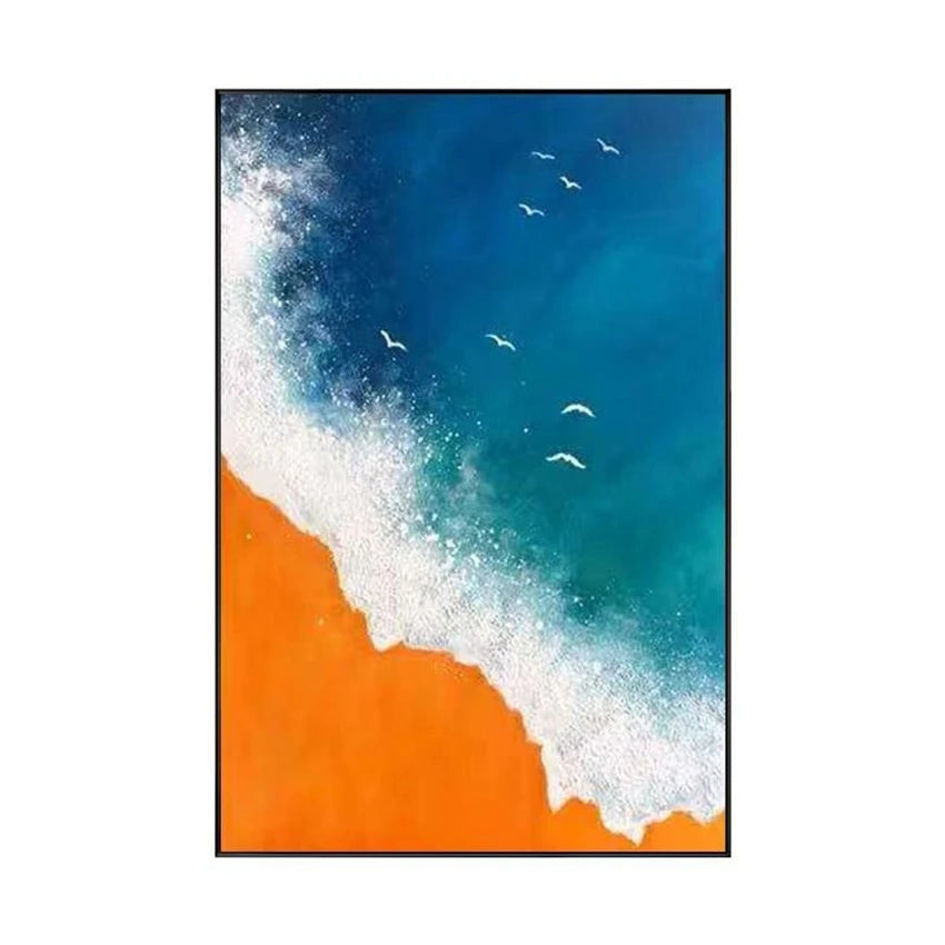 Custom Handmade Canvas Oil Painting Frameless Wall Art Decor Modern Abstract Mural Living Room Bedroom Restaurant Hotel Poster Peaceful Pleasures Health and Wellness
