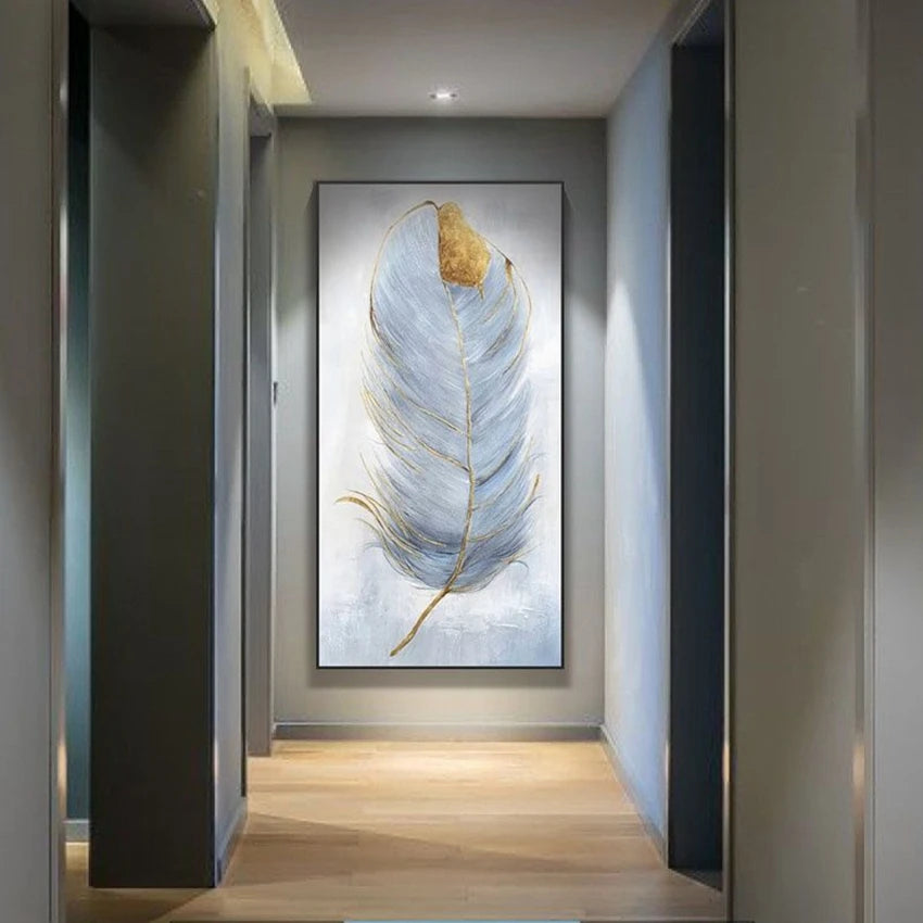 Abstract Art Wall Decor Salon Handmade Canvas Oil Painting Entry Porch Hanging Poster Corridor Aisle Living Room Bedroom Mural Peaceful Pleasures Health and Wellness