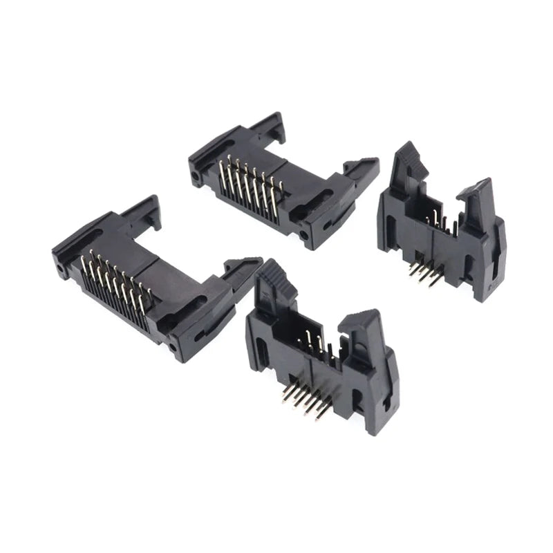5pcs DC2 2.54mm Pitch Straight / Right Angle Hook Horn Socket Connector 10/14/16/20/26/30/40P For Flat Ribbon Cable IDC Socket Peaceful Pleasures Health and Wellness