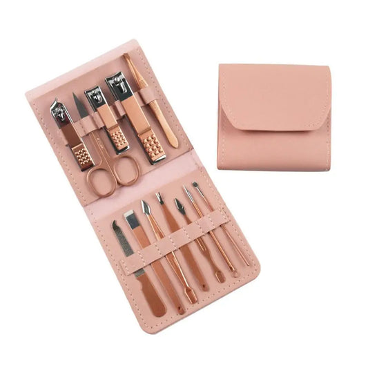16-in-1 Manicure & Pedicure Set – Stainless Steel Nail Kit Manicure Pedicure Set Oasis Select 12 pcs belgium