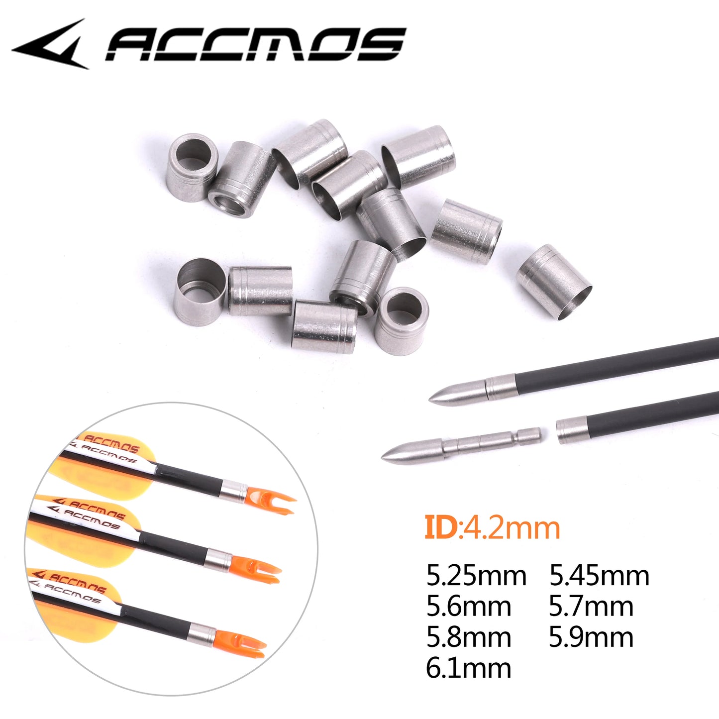 Archery Arrow Collars Stainless Steel Explosion-proof Ring Accessory