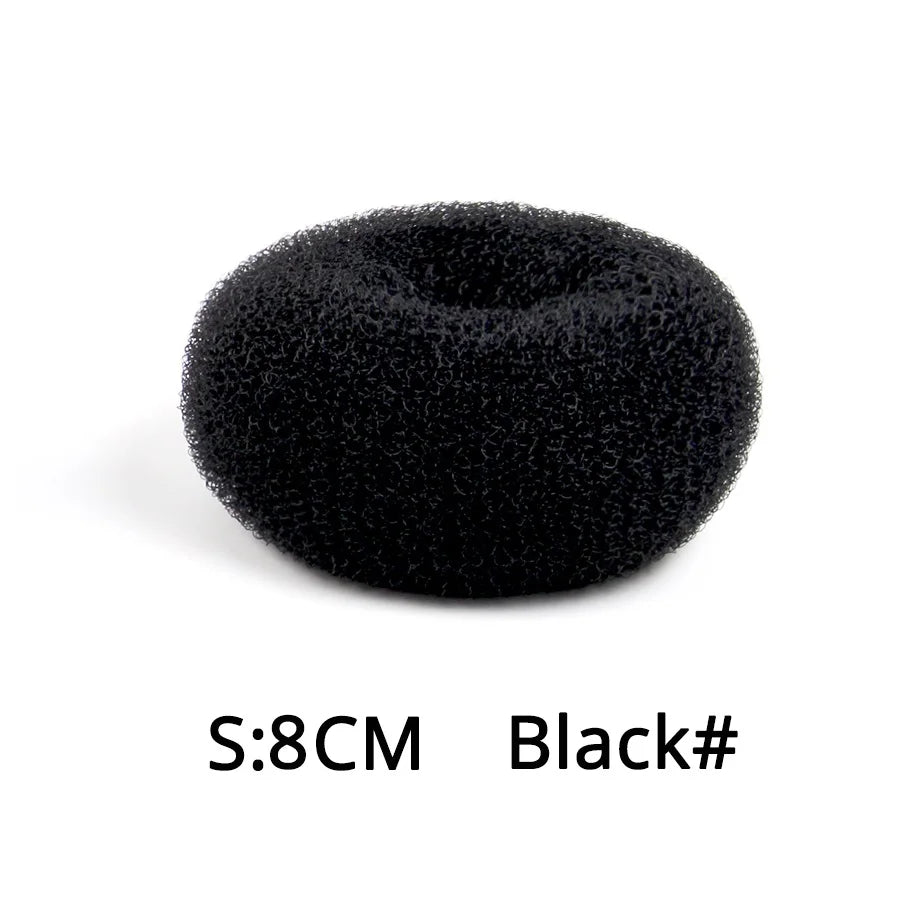 Professional Hair Bun Donut Women Elegance Donut Shape Hairstyle Bun Filler Hair For Girls Hair Accessories Peaceful Pleasures Health and Wellness S Black China Mainland