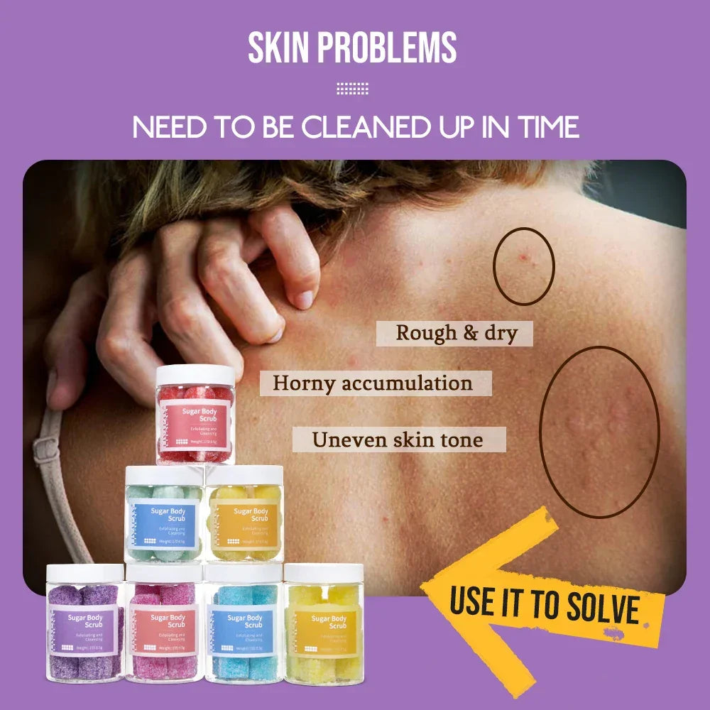 Sugar Cube Body Scrub – Exfoliating Bath Ball Peaceful Pleasures Health and Wellness