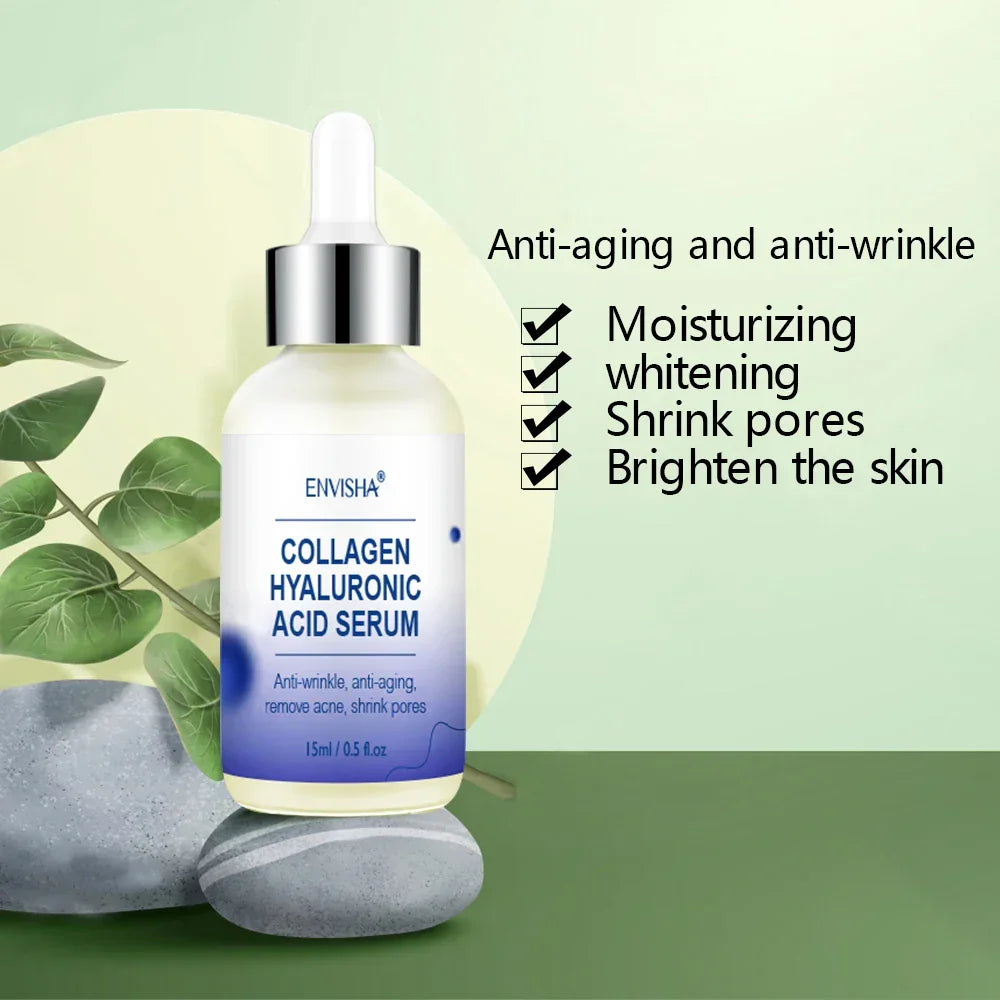 ENVISHA Anti-Aging Face Serum – Collagen, Hyaluronic Acid & Retinol 15ml Face Serum Peaceful Pleasures Health and Wellness