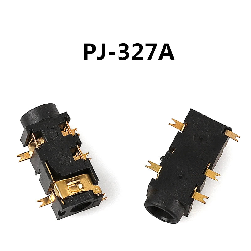10pcs Headphone Jack 3.5mm PJ PJ313 PJ320 PJ325 PJ326 PJ327 PJ358 PJ392 PJ342 Audio and Video Female Dual Channel Stereo Jack Peaceful Pleasures Health and Wellness PJ-327A