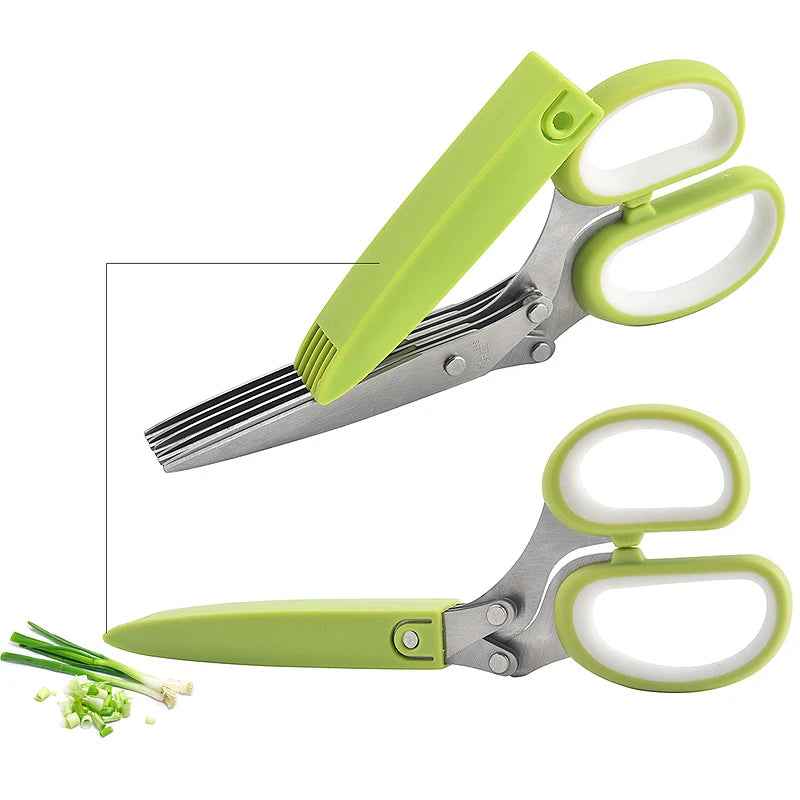 5-Layer Herb & Scallion Scissors | Stainless Steel Shears