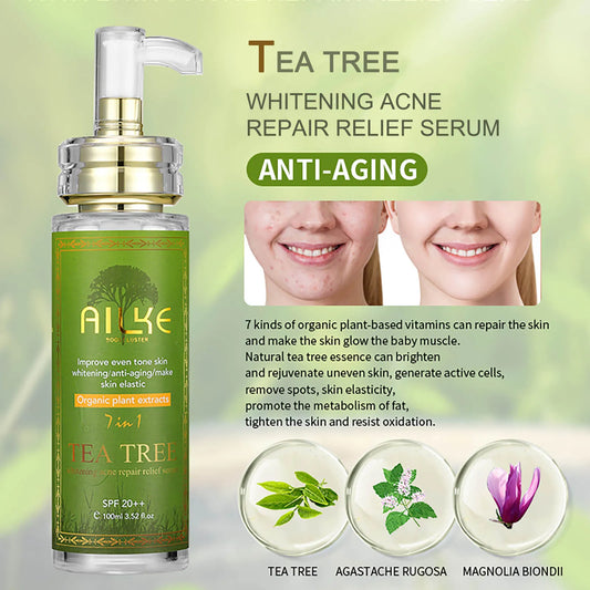 AILKE Tea Tree Oil Serum – Brightening & Moisturizing, 100ml Face & Body Serum Peaceful Pleasures Health and Wellness