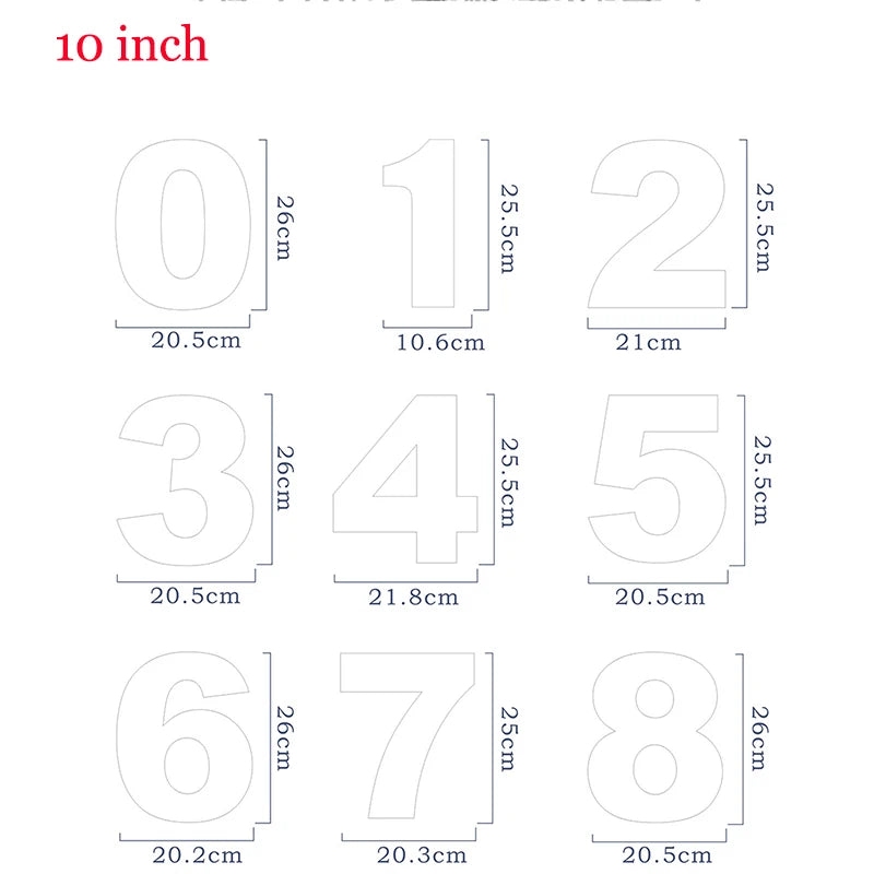 9PCS/SET Molds for Cakes Plastic Alphabet Number Cake Molds Mould Cake Decorating Fondant Tools Wedding Birthday Baking Cake Peaceful Pleasures Health and Wellness 10inch