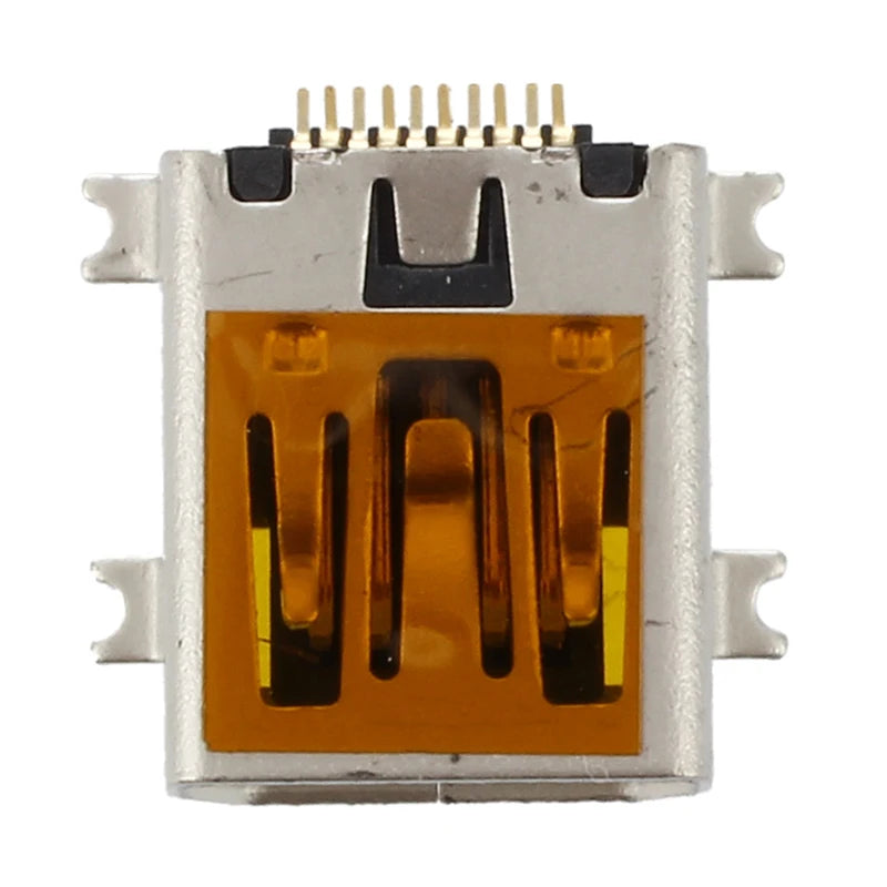 10Pcs Female Mini USB Type B 10 Pin SMT SMD Mount Jack Connector Port Flat Mouth Peaceful Pleasures Health and Wellness