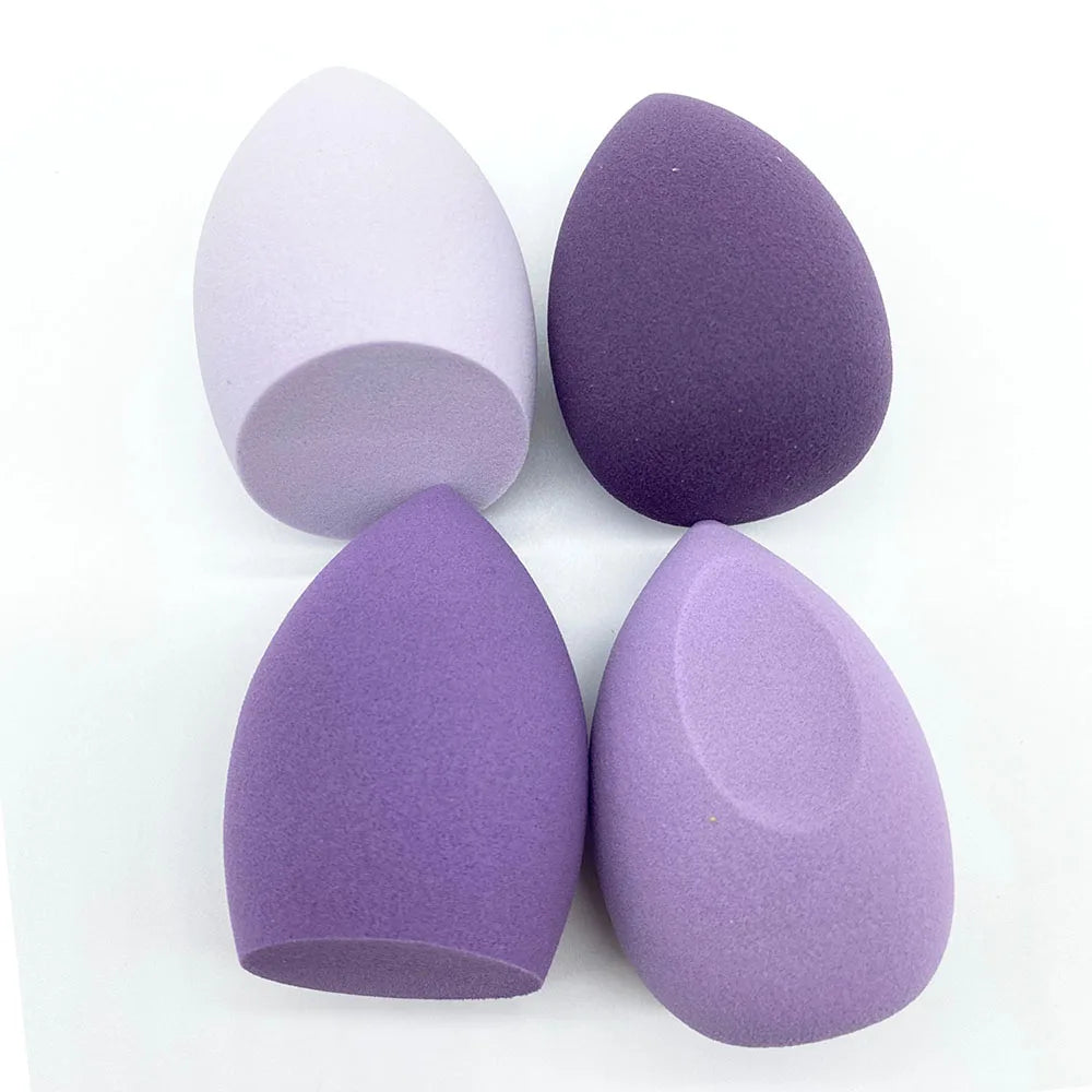 4-Pack Makeup Blending Sponge Puffs | Dry & Wet Foundation