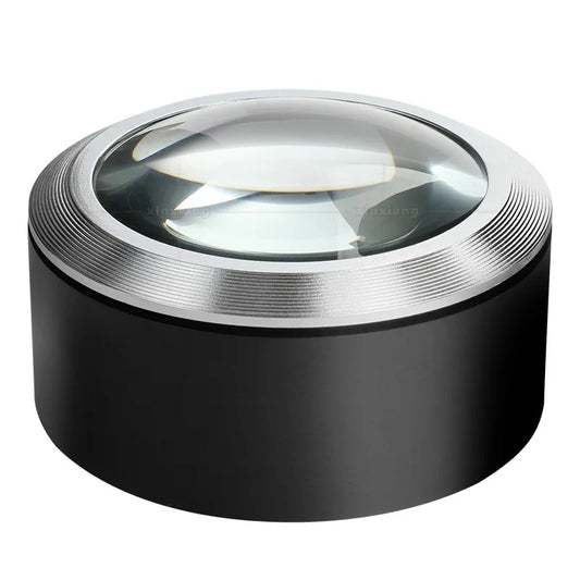 5X Handheld Cylindrical Mini Pocket Jewelers Magnifier Glass Lens Paperweight with Led Lamp Jewelry Magnify Loupe Jewelry Tool Peaceful Pleasures Health and Wellness 68mm 5X