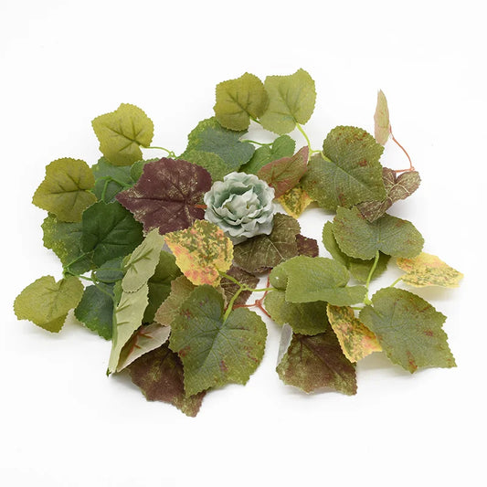 50/100 Pcs Artificial Silk Leaves for Wedding & Home Décor Artificial Decorative Leaves Peaceful Pleasures Health and Wellness
