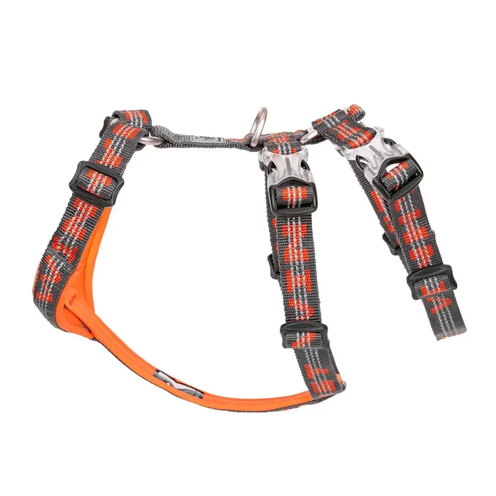 TRUELOVE Pet Best Double H Trail Runner No-Pull Dog Harness 3M Reflective with Premium Material Small Medium Large Dogs YH1804 Peaceful Pleasures Health and Wellness Orange S China Mainland