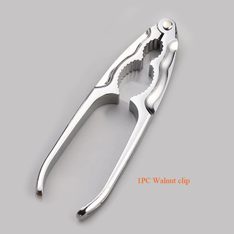 Zinc Alloy Nutcracker Sheller Crack Almond Walnut Pecan Hazelnut Filbert Nut Kitchen Nut Sheller Clip Tool Clamp Plier Cracker Peaceful Pleasures Health and Wellness D