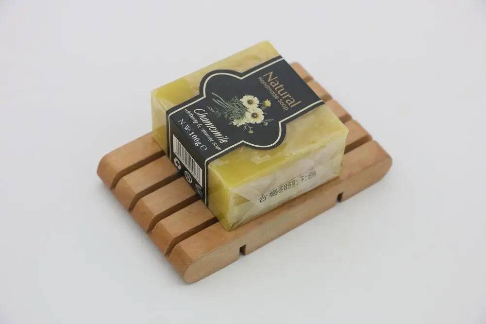 Natural Handmade Soap – Bamboo Charcoal, Chamomile & Volcanic Mud