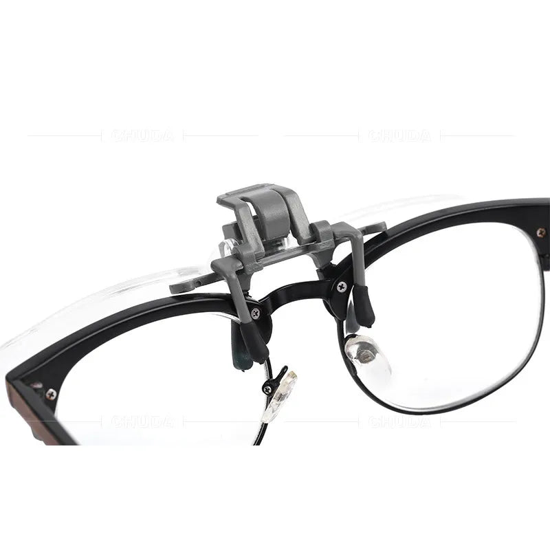 Clamping Magnifying Glass, Acrylic Lens, Can Clamp Glasses, High Definition, Old People Reading, Reading Fine Print Peaceful Pleasures Health and Wellness
