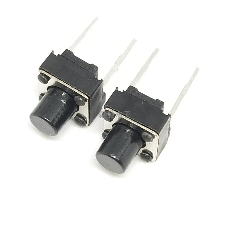 1000Pcs 2P Tactile Switch Push Button Switches 6x6x4.3/5/6/7/8/9/10/12mm 6*6*5mm Middle Pin 2pins Peaceful Pleasures Health and Wellness