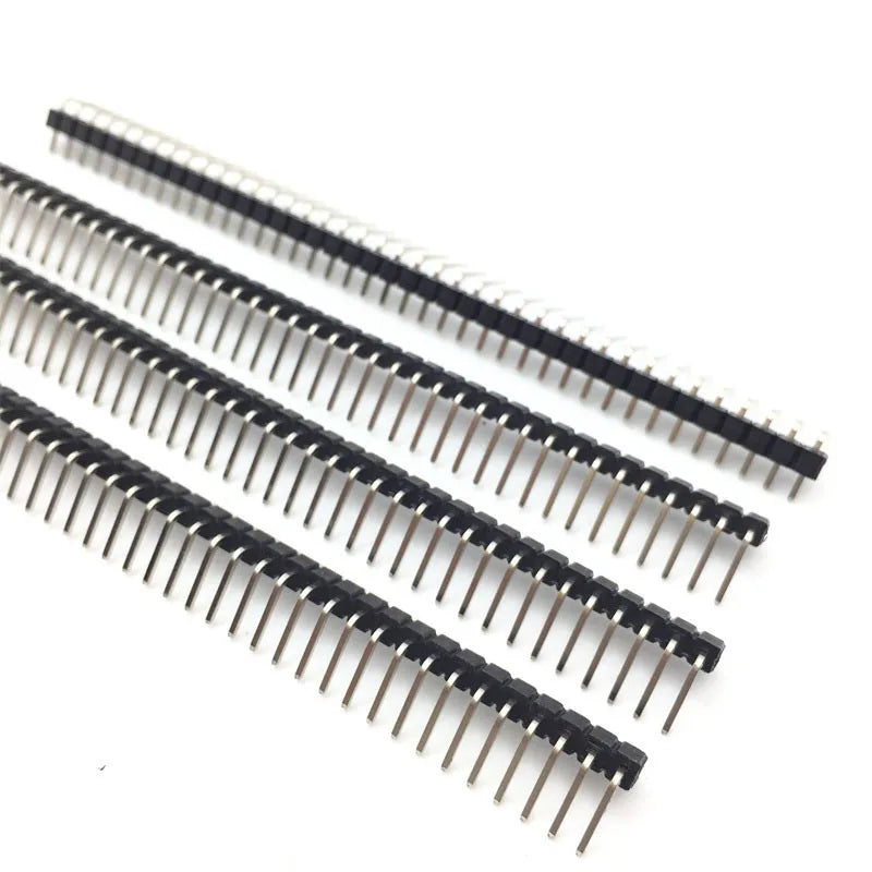 10pcs 1x 40 Pin 2.54 mm Right Angle Single Row Pin Header Male 90 degrees Needle Connector Peaceful Pleasures Health and Wellness