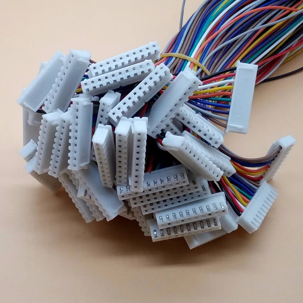 10pcs/lot JST XH 2.54 2/3/4/5/6/7/8/9/10 Pin Pitch 2.54mm Connector Plug Wire Cable 30cm Length 26AWG Peaceful Pleasures Health and Wellness