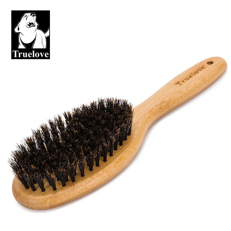 Truelove Bristles Hair Brush Pet Comb Natural Original Bamboo for Cat and Dog Massage Grooming Small Medium Large TLK21131 Peaceful Pleasures Health and Wellness