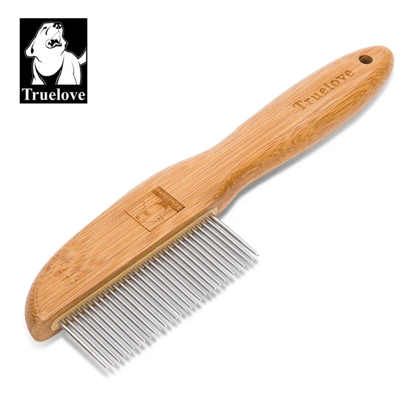 Truelove 31 Steel Needles Pet Comb Ergonomic Handle Mmassage Fur Open the Knot Cat and Dog Groomer Competition Vacation TLK22131 Peaceful Pleasures Health and Wellness