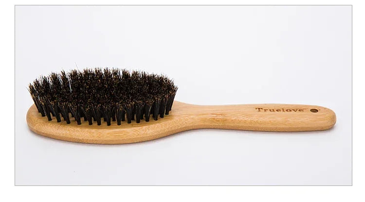 Truelove Bristles Hair Brush Pet Comb Natural Original Bamboo for Cat and Dog Massage Grooming Small Medium Large TLK21131 Peaceful Pleasures Health and Wellness Original bamboo S China Mainland
