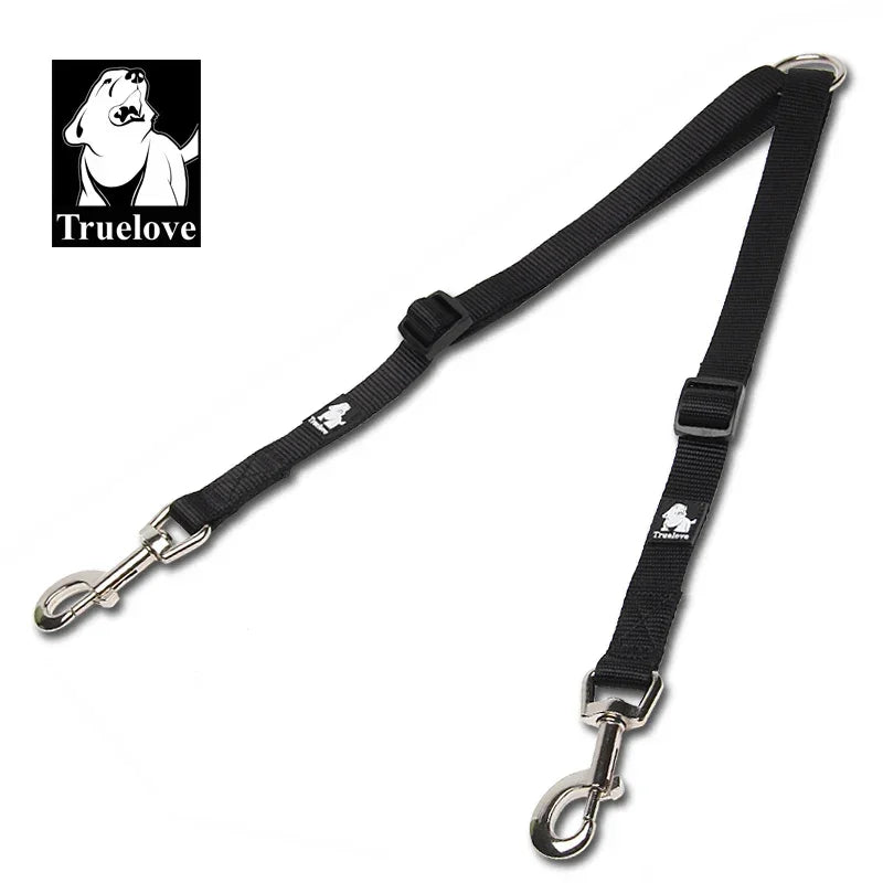 Truelove Nylon Double Dog Leash For Two Dogs Coupler No Tangle Pet Leash For Large Small Dogs For Training Running TLl2372 Peaceful Pleasures Health and Wellness
