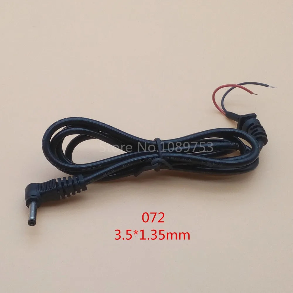 1Pcs Adapter Output Power Cord DC Male Plug with 100cm Cable 5.5*2.5/2.1 4.0*1.7 3.5*1.35 2.5*0.7mm Peaceful Pleasures Health and Wellness