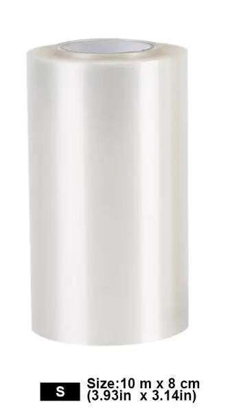 Transparent Mousse Cake Collar Roll – Clear Food-Grade PP Film, 8cm or 10cm Wide, 10m per Roll