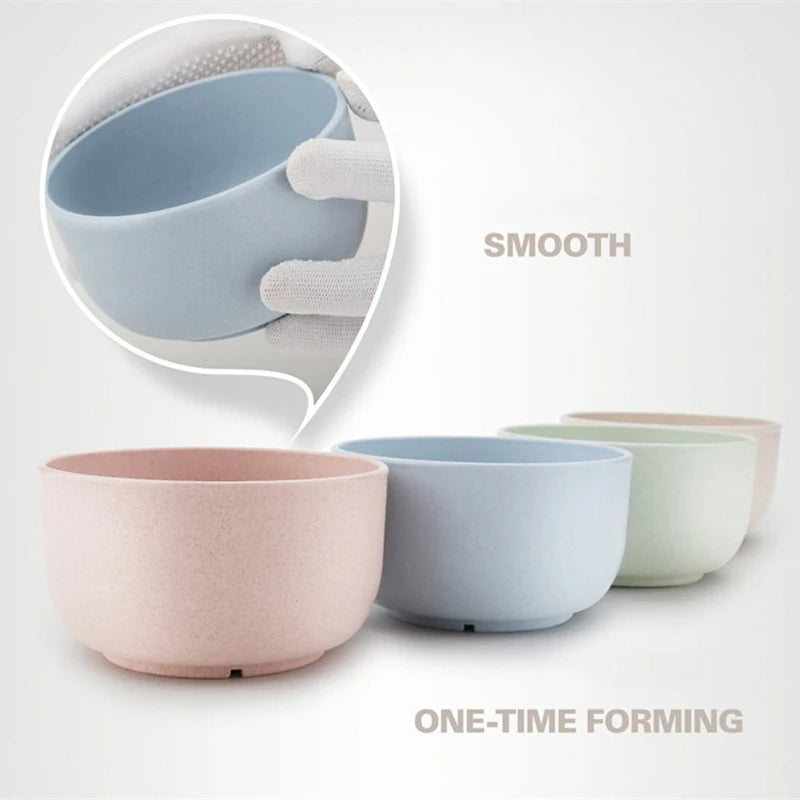 4.5Inch Tableware Soup Rice Salad Cereal Noodles Eco-friendly Bowl Dish Bowl Soup Rice Bowl for Kitchen Children Food Container Peaceful Pleasures Health and Wellness