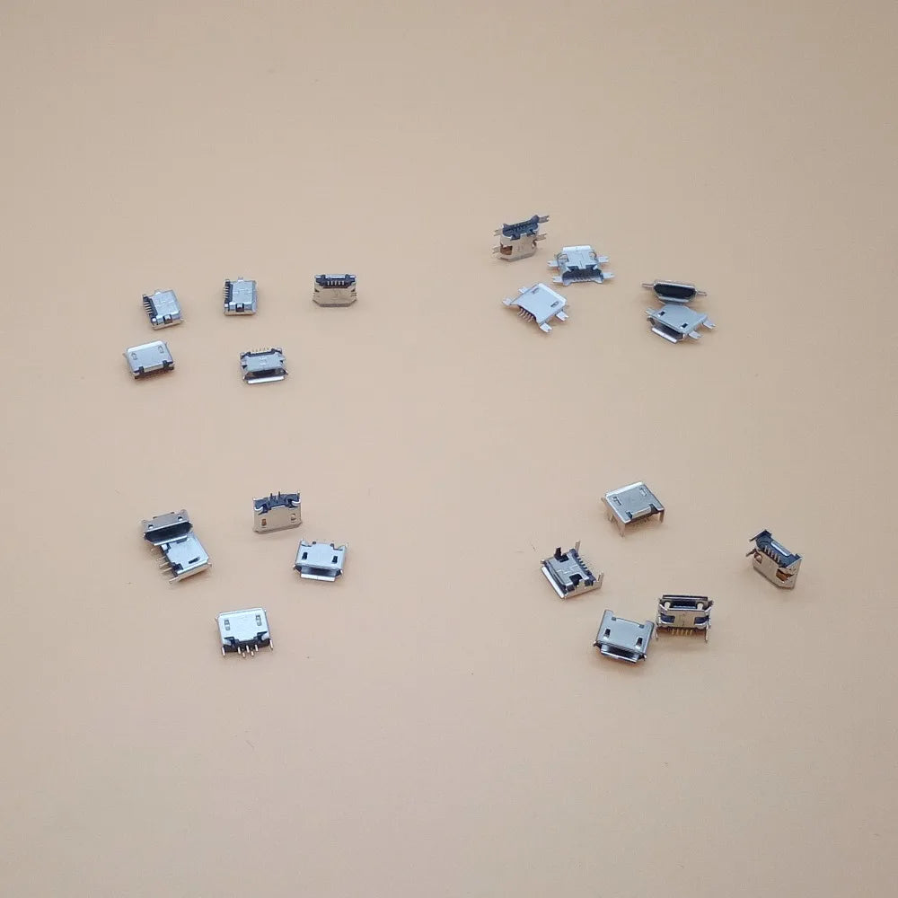 10 Models 50pcs/Lot Micro USB Connector, Mini Usb Jack Tail Socket for Charging Port Peaceful Pleasures Health and Wellness