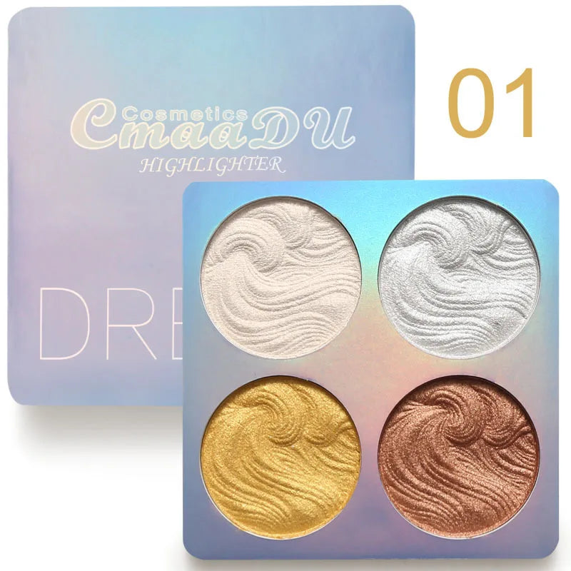 CMAADU Chameleon Shimmer Highlighter Palette | Glow Powder