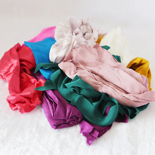 CISULI 100% Mulberry Silk Remnants 500g | DIY Sewing Scraps Silk Fabric Remnants Peaceful Pleasures Health and Wellness