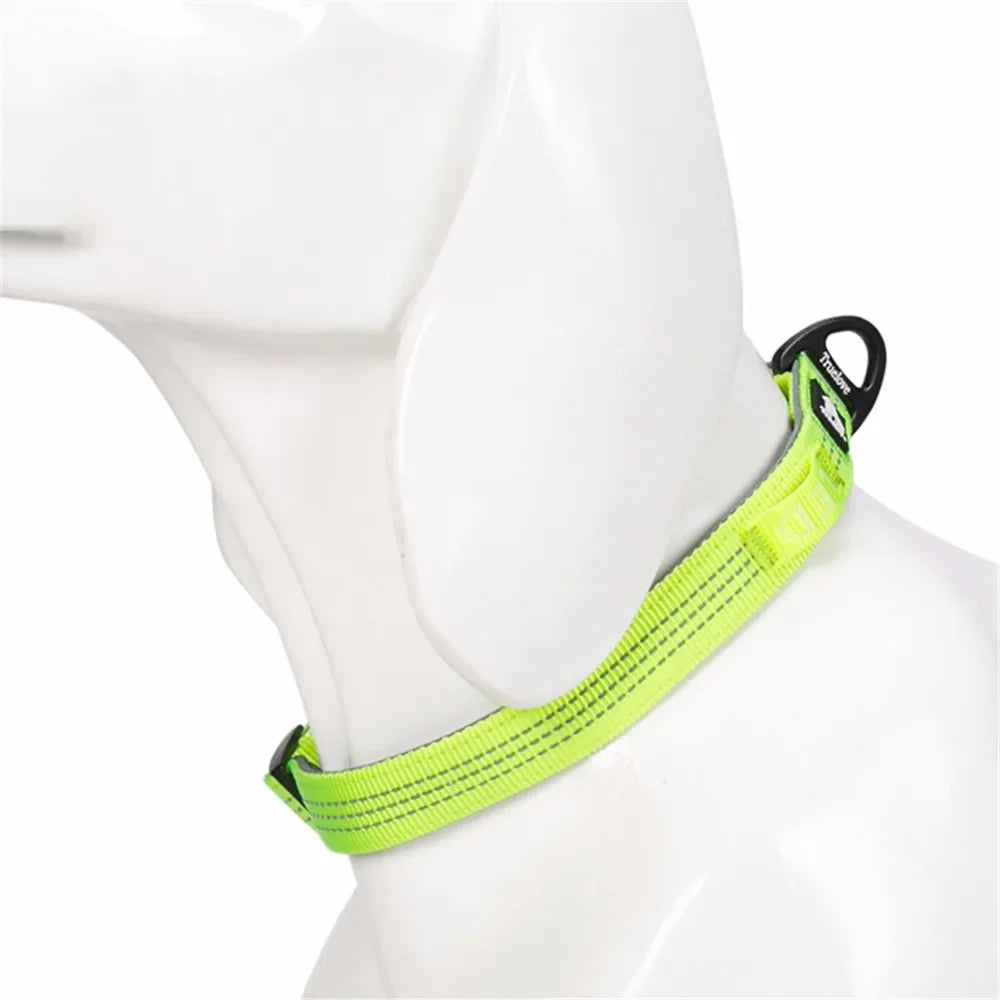 Truelove Dog Collars Set 3M Reflective Collar for Small Medium Large Dogs Puppy Adjustable Padded Soft Nylon Comfy Neck TLC5271 Peaceful Pleasures Health and Wellness