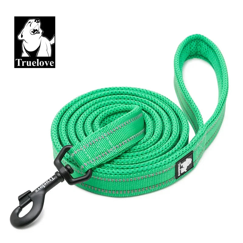 Truelove Soft Dog Pet Leash in Harness and Collar Reflective Nylon Cat Mesh Walking Training 11 Color Length 110cm TLL2111 Peaceful Pleasures Health and Wellness