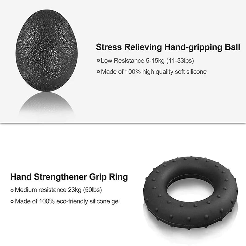 5-Piece Hand Grip Strengthener Set – Finger & Wrist Trainer