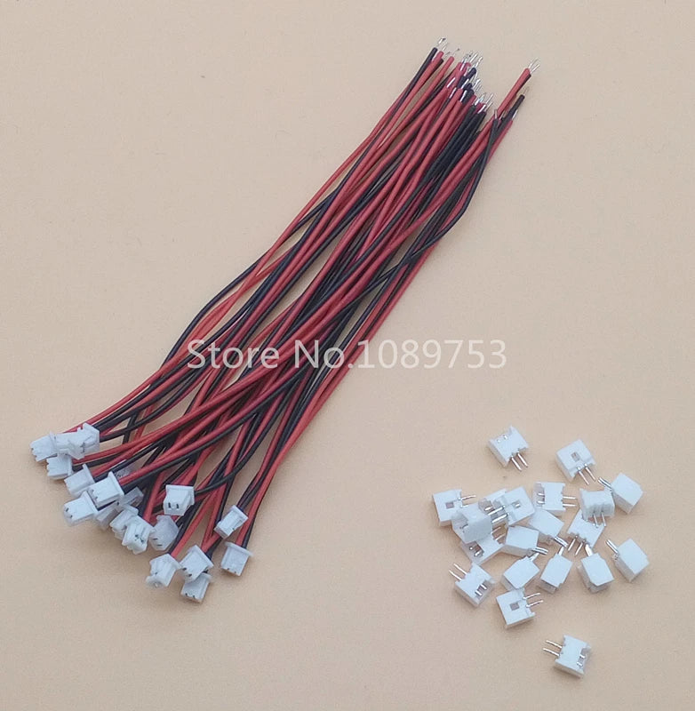 Micro JST 1.25mm 1.25 JST 2P 3P 4P 5P 6P 8Pin Female Connector Plug + Male Plug With Wire 20sets Peaceful Pleasures Health and Wellness