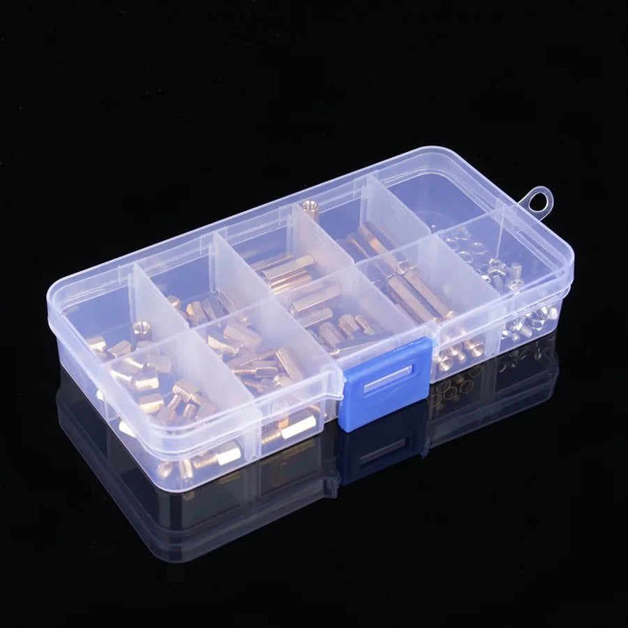 120Pcs/Set M3 Male Female Brass Standoff Spacer PCB Board Hex Screws Nut Assortment Peaceful Pleasures Health and Wellness