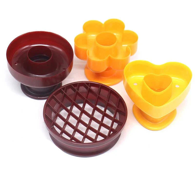 4-Type DIY Donut Maker Mold Set – Fondant Cutter & Pastry Tool