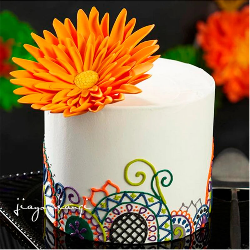 Stainless Steel Cake Scraper & Icing Smoother | Fondant & Buttercream Spatula – Dough Scraper Baking Tool