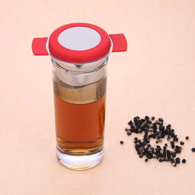 Stainless Steel Tea Infuser Basket – Fine Mesh Strainer with Lid & Handles